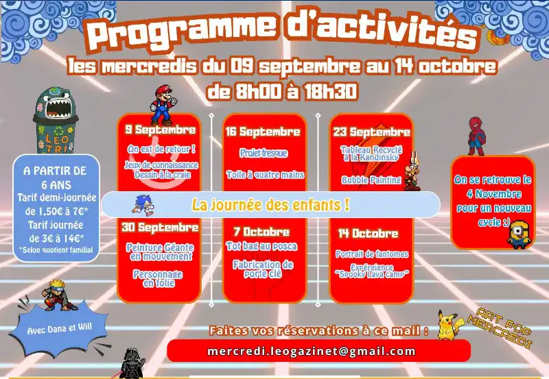Programme activités Léo Lagrange rentrée 2026
